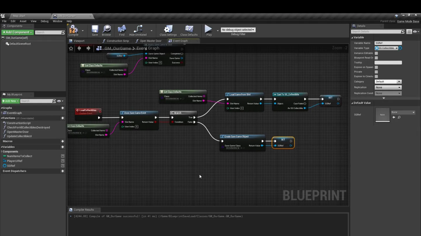 Blueprint: load collected IDs on start