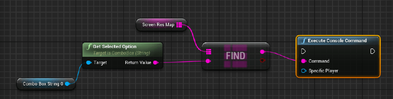 Blueprint: execute/apply settings after selection