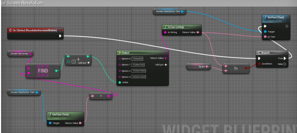 Blueprint: storing settings state for UI updates