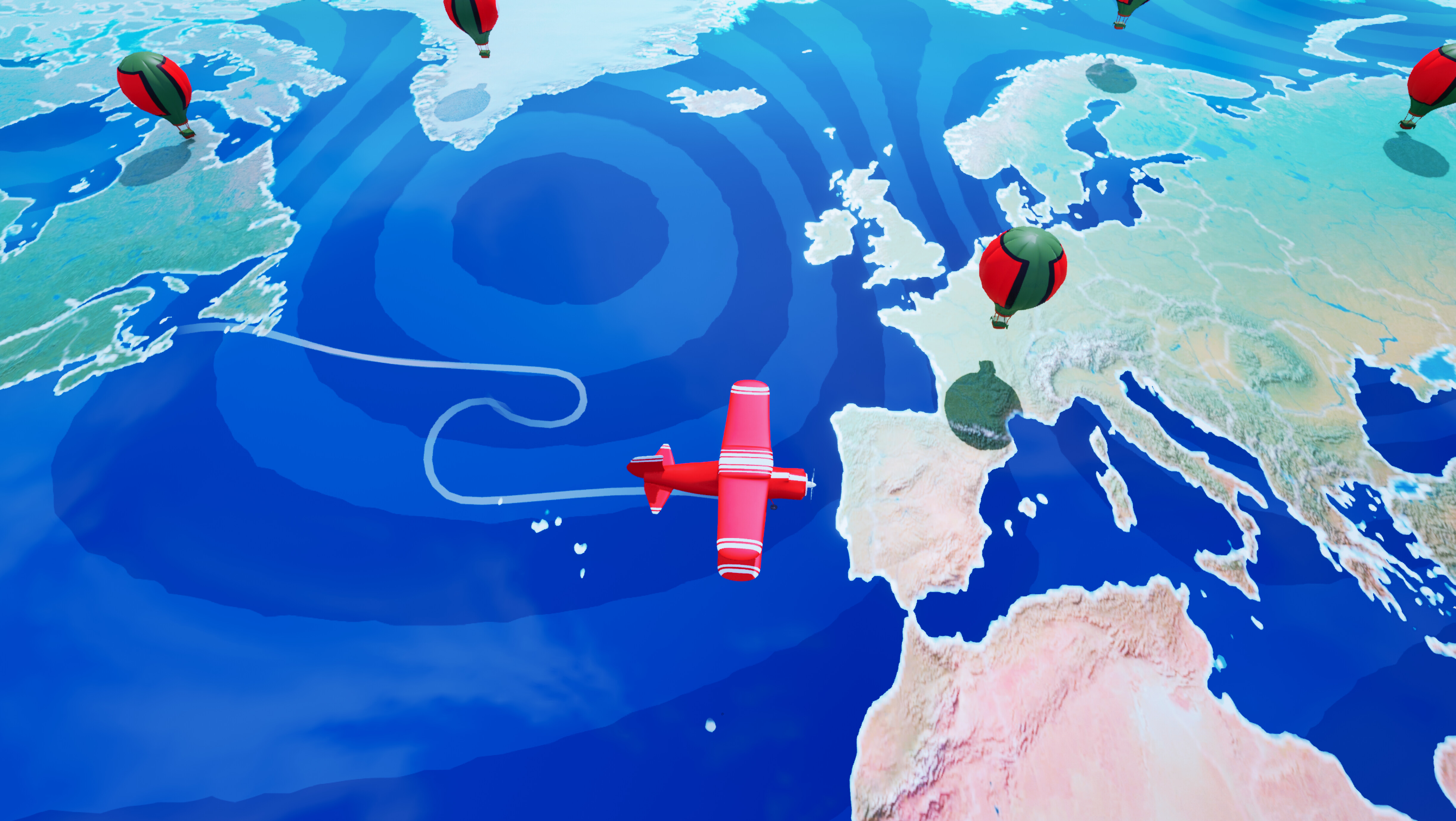 World Guesser Gameplay Screenshot - Map View
