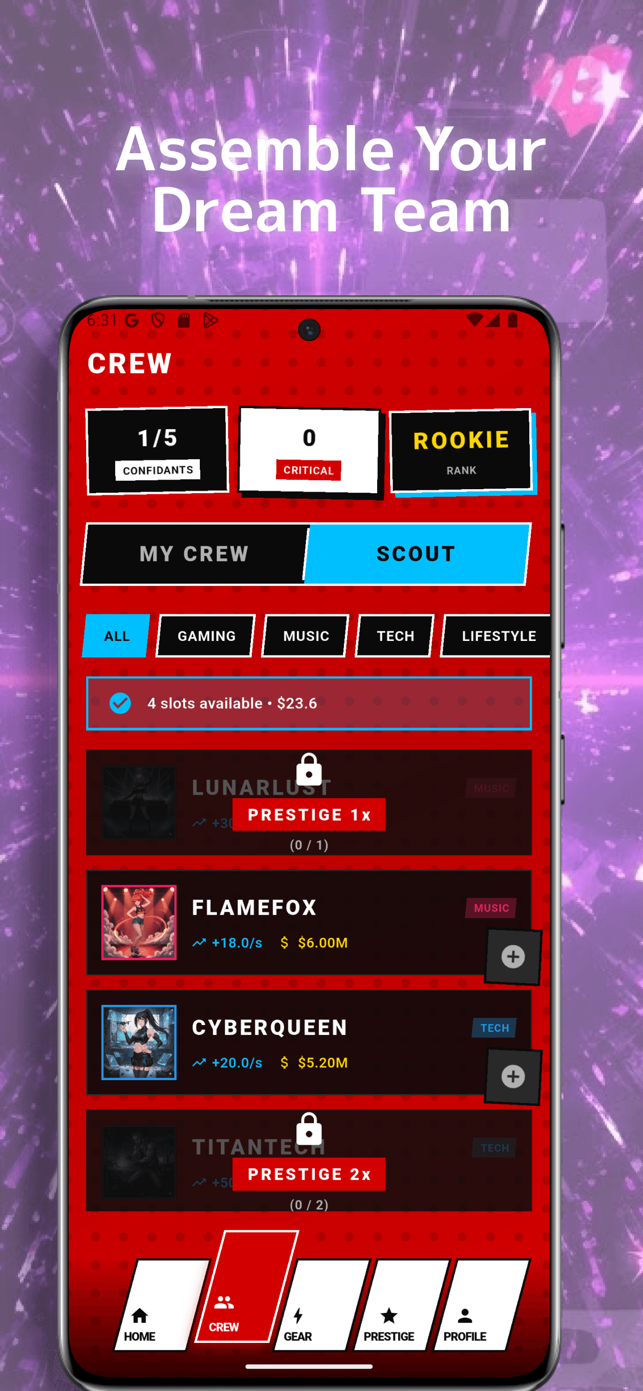 Assemble Your Dream Team