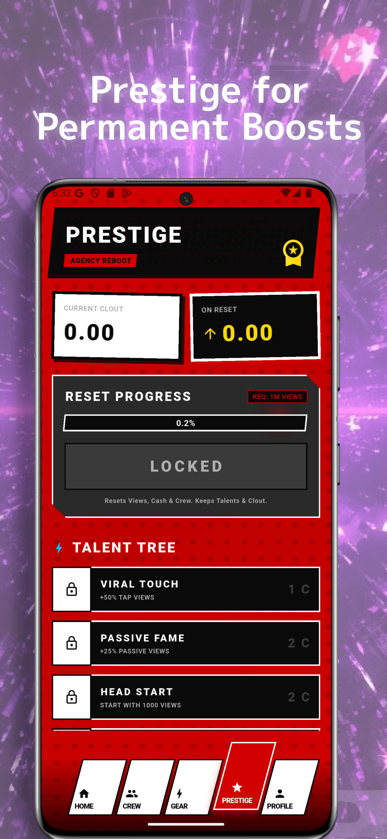 Prestige for Permanent Boosts