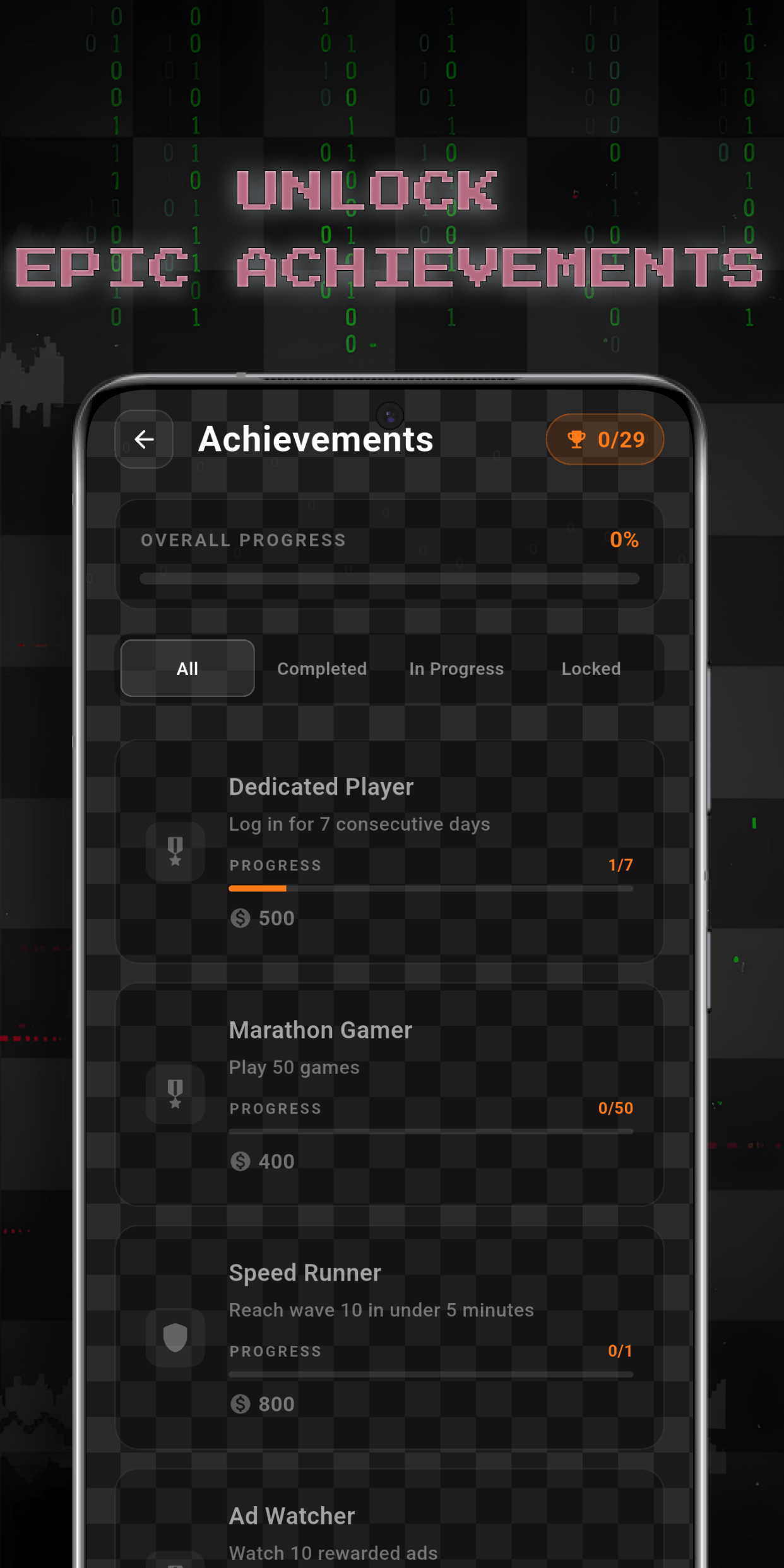 Epic achievements
