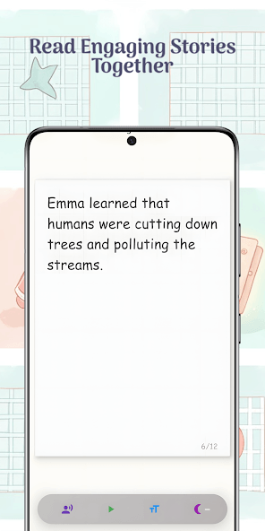 Engaging ebook reader view