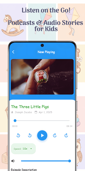 Listen to stories with the audio player
